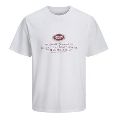 12286109-4866391 JACK & JONES Jorgreene Branding Tee SS Cn Ch, Bright White, M 12286109-4866391 JACK & JONES Jorgreene Branding Tee SS Cn Ch, Bright White, M