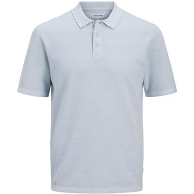 12269087-4898605 JACK & JONES Jjegeorge Knit Polo Ss Pls Plus Size, Chambray Blue, 5XL 12269087-4898605 JACK & JONES Jjegeorge Knit Polo Ss Pls Plus Size, Chambray Blue, 5XL
