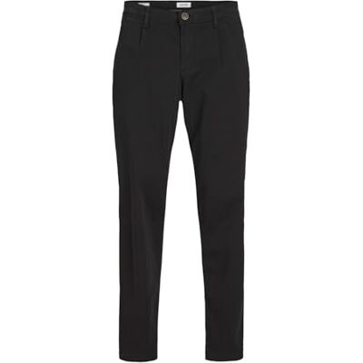 12249246 JACK & JONES Jpstbill Jjbowie Pleated Noos kamizelka męska, czarny, 31W / 32L 12249246 JACK & JONES Jpstbill Jjbowie Pleated Noos kamizelka męska, czarny, 31W / 32L