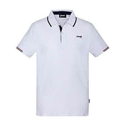 PSDEVON Schott NYC Męska koszulka polo , biały, M PSDEVON Schott NYC Męska koszulka polo , biały, M