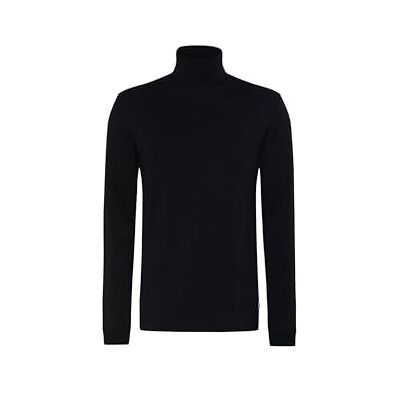 25-4338_70425500 BRAX Męski styl Benno golf Cotton Mix krótki sweter, czarny, L 25-4338_70425500 BRAX Męski styl Benno golf Cotton Mix krótki sweter, czarny, L