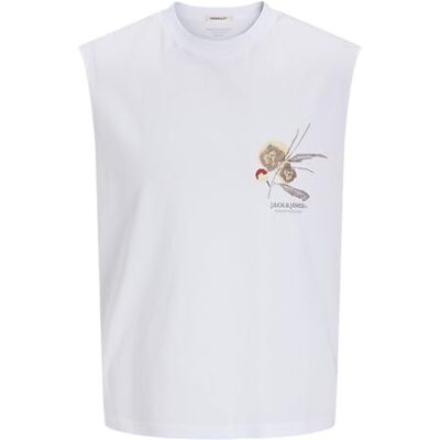 12276907-4754579 JACK & JONES Koszulka męska Joralmeria Sleeveless Tee SS Crew Neck, Bright White, M 12276907-4754579 JACK & JONES Koszulka męska Joralmeria Sleeveless Tee SS Crew Neck, Bright White, M