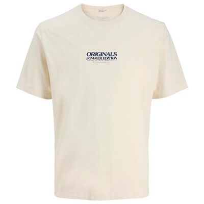 12276826-4753203 JACK & JONES Jortavira Pop Tee SS Crew Neck Oc25 męska koszulka, Antique White, XS 12276826-4753203 JACK & JONES Jortavira Pop Tee SS Crew Neck Oc25 męska koszulka, Antique White, XS