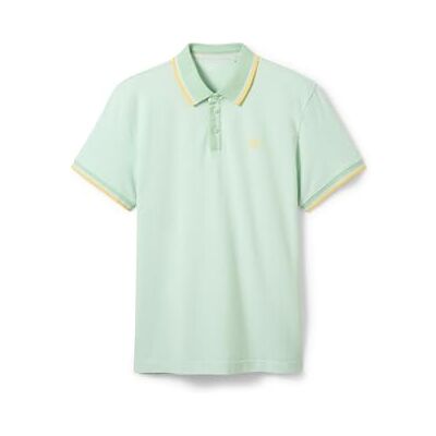 1040822 TOM TAILOR Męska koszulka polo Basic Piqué, 35203 White Mint Twotone, XXL 1040822 TOM TAILOR Męska koszulka polo Basic Piqué, 35203 White Mint Twotone, XXL