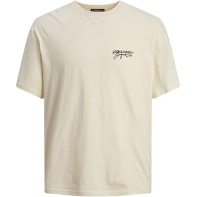 12255518-4492507 Jack & Jones Joraruba AOP Back Tee SS Crew T-Shirt, krem maślany, M Mężczyźni, Krem maślany., M 12255518-4492507 Jack & Jones Joraruba AOP Back Tee SS Crew T-Shirt, krem maślany, M Mężczyźni, Krem maślany., M
