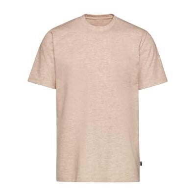 637202 trigema T-shirt Deluxe bawełna, piaskowy melanż, XL 637202 trigema T-shirt Deluxe bawełna, piaskowy melanż, XL