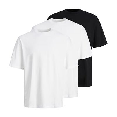 12284202-4835900 JACK & JONES Luźna koszulka 3 szt. MP Jjhugo SS Crew Neck-koszulka z krótkim rękawem, 3 sztuki, biała, XS (3 szt.) męska, Kolor biały, XS 12284202-4835900 JACK & JONES Luźna koszulka 3 szt. MP Jjhugo SS Crew Neck-koszulka z krótkim rękawem, 3 sztuki, biała, XS (3 szt.) męska, Kolor biały, XS