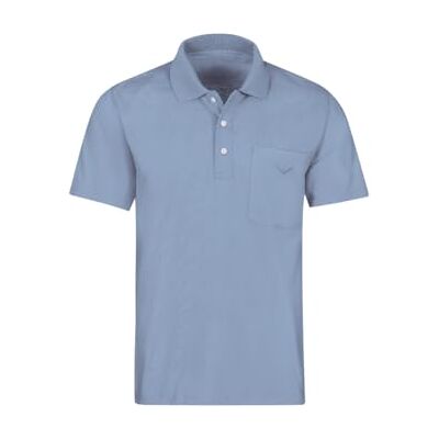 637602 Trigema Męska koszulka polo z kieszenią na piersi, Pearl-Blue, M 637602 Trigema Męska koszulka polo z kieszenią na piersi, Pearl-Blue, M