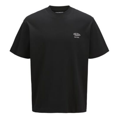 12273284-4704777 JACK & JONES Jcoconcrete Globe Tee SS Crew Neck męska koszulka z okrągłym dekoltem, czarny, XL 12273284-4704777 JACK & JONES Jcoconcrete Globe Tee SS Crew Neck męska koszulka z okrągłym dekoltem, czarny, XL