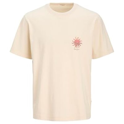 12277229-4758487 JACK & JONES Koszulka męska Jorcanggu Summer Picture SS Cn, écru, S 12277229-4758487 JACK & JONES Koszulka męska Jorcanggu Summer Picture SS Cn, écru, S