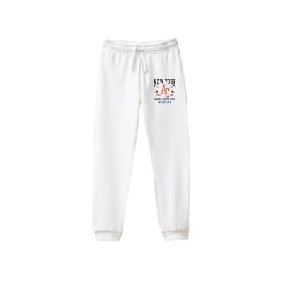 ACPAN236 Blanc Taille M AMERICAN COLLEGE USA Spodnie do joggingu Mężczyźni Kobiety Mieszane, biały, M ACPAN236 Blanc Taille M AMERICAN COLLEGE USA Spodnie do joggingu Mężczyźni Kobiety Mieszane, biały, M