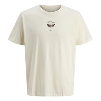 12278537-4775853 JACK & JONES Jjkento Tee SS Crew Neck koszulka z krótkim rękawem, Antique White, S 12278537-4775853 JACK & JONES Jjkento Tee SS Crew Neck koszulka z krótkim rękawem, Antique White, S