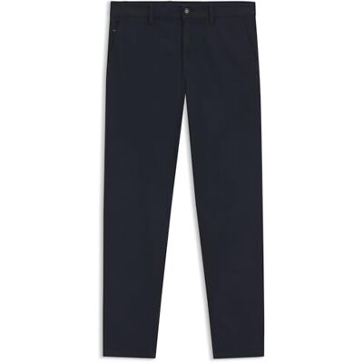 50510917 BOSS Męskie chino, zwężane, Dark Blue404, 33W / 34L 50510917 BOSS Męskie chino, zwężane, Dark Blue404, 33W / 34L