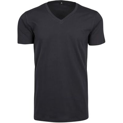 BY006-00155-0039 Build Your Brand Męski T-Shirt Light Tee V-Neck, górna część z dekoltem w serek, dla mężczyzn, dostępna w wielu kolorach, rozmiary S 5XL, grantowy, 4XL BY006-00155-0039 Build Your Brand Męski T-Shirt Light Tee V-Neck, górna część z dekoltem w serek, dla mężczyzn, dostępna w wielu kolorach, rozmiary S 5XL, grantowy, 4XL