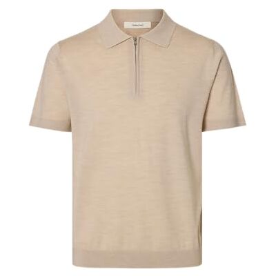 16099690-4884242 SELECTED MEN Slhtray Ss Knit Half Zip Polo Noos, owsianka, M 16099690-4884242 SELECTED MEN Slhtray Ss Knit Half Zip Polo Noos, owsianka, M