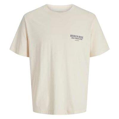 12283626-4829753 JACK & JONES Joryork Back Tee SS Crew Neck, Antique White, M 12283626-4829753 JACK & JONES Joryork Back Tee SS Crew Neck, Antique White, M