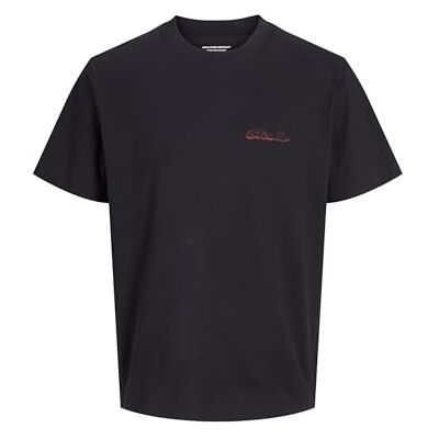 12273160-4703312 Jack & Jones Jorretiro Back Tee SS Crew Neck Se25, czarny, L 12273160-4703312 Jack & Jones Jorretiro Back Tee SS Crew Neck Se25, czarny, L