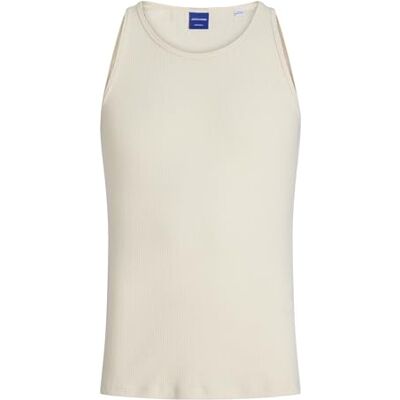 12276790-4752372 JACK & JONES Męski jednokolorowy tank top Joracapulco Rib Tank Top, Antique White, M 12276790-4752372 JACK & JONES Męski jednokolorowy tank top Joracapulco Rib Tank Top, Antique White, M