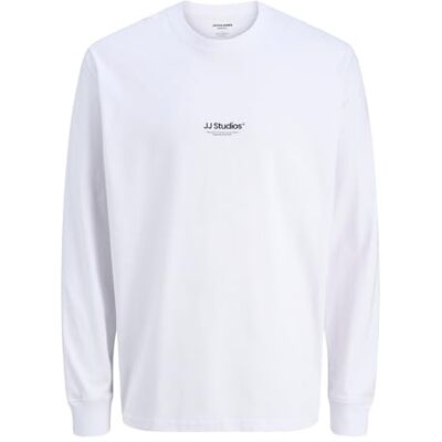 12278788-4774224 JACK & JONES Jjesoho Tee Ls Crew Neck Noos, biały, S 12278788-4774224 JACK & JONES Jjesoho Tee Ls Crew Neck Noos, biały, S