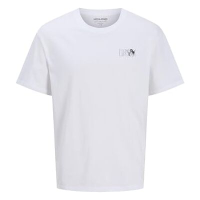 12280708-4799529 JACK & JONES Męski T-shirt z nadrukiem 12280708-4799529 JACK & JONES Męski T-shirt z nadrukiem