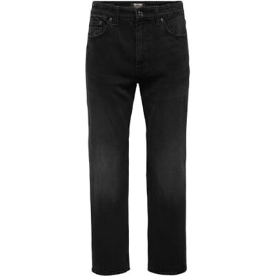 22032878-4776600 ONLY & SONS Onsweft Reg. Box Azg DNM Mu Otl, Washed Black, 32W / 30L 22032878-4776600 ONLY & SONS Onsweft Reg. Box Azg DNM Mu Otl, Washed Black, 32W / 30L