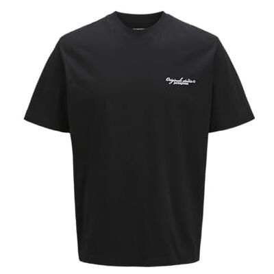 12272974-4701778 Jack & Jones Jorboston Front Back Tee SS Crew Neck, czarny, M 12272974-4701778 Jack & Jones Jorboston Front Back Tee SS Crew Neck, czarny, M