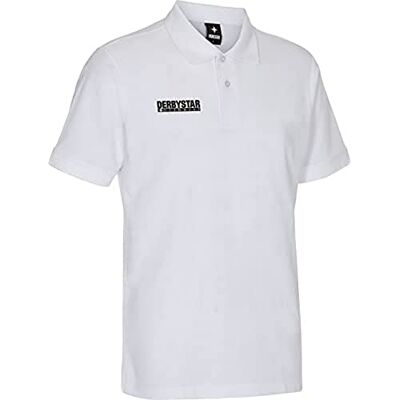 6020030100 Derbystar Ultimo koszulka polo unisex, biała, S 6020030100 Derbystar Ultimo koszulka polo unisex, biała, S