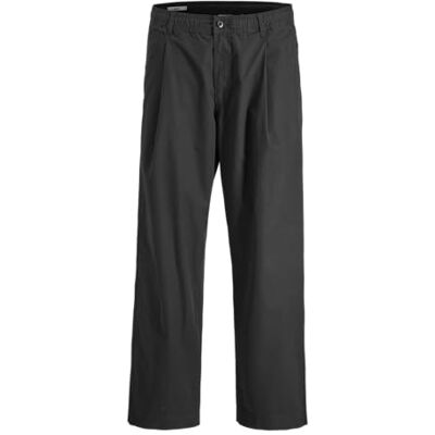 12282629-4823480 JACK & JONES Jpstowen Cade Pleated Jogger Pls Plus Size, czarny, 40W / 30L 12282629-4823480 JACK & JONES Jpstowen Cade Pleated Jogger Pls Plus Size, czarny, 40W / 30L