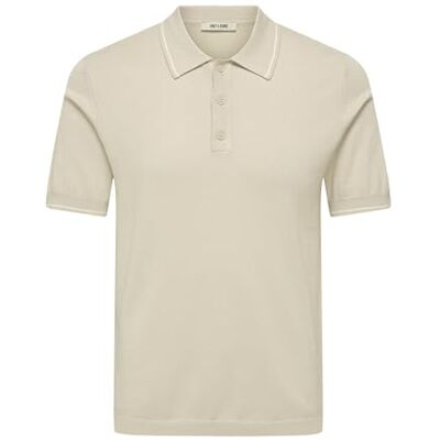 22022219-4908167 ONLY & SONS Onswyler Life Reg 14 SS Polo Knit Noos, Silver Lining, XS 22022219-4908167 ONLY & SONS Onswyler Life Reg 14 SS Polo Knit Noos, Silver Lining, XS