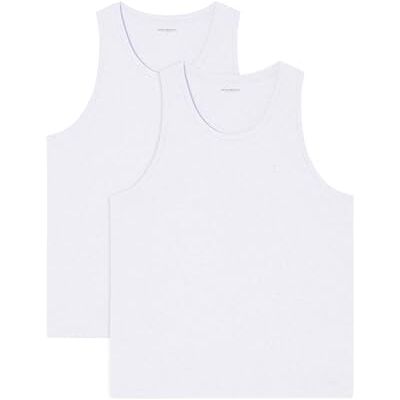 EM005315 EMPORIO ARMANI 2-Pack Tank T-Shirt, Biały/Biały, XL Mężczyźni EM005315 EMPORIO ARMANI 2-Pack Tank T-Shirt, Biały/Biały, XL Mężczyźni