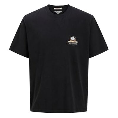 12276830-4753264 JACK & JONES Koszulka męska Jorcartagena Back Tee SS Crew Neck, czarny, S 12276830-4753264 JACK & JONES Koszulka męska Jorcartagena Back Tee SS Crew Neck, czarny, S