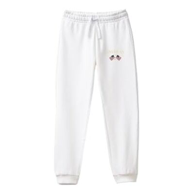 ACPAN238 Blanc Taille XL AMERICAN COLLEGE USA Spodnie do joggingu Mężczyźni Kobiety Mieszane, biały, XL ACPAN238 Blanc Taille XL AMERICAN COLLEGE USA Spodnie do joggingu Mężczyźni Kobiety Mieszane, biały, XL