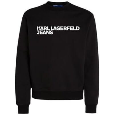 246D1808101XS Karl Lagerfeld Jeans, Męskie, Bluza Z Logo Essential, Regular Fit, Czarny, XS 246D1808101XS Karl Lagerfeld Jeans, Męskie, Bluza Z Logo Essential, Regular Fit, Czarny, XS