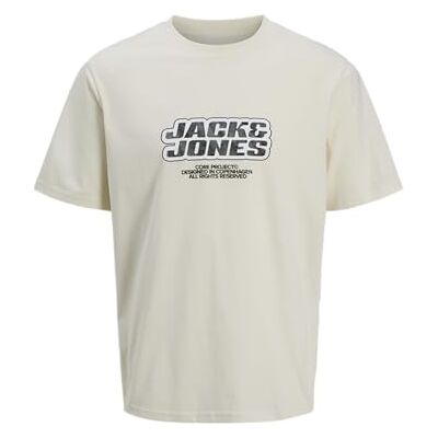 12276626-4750175 JACK & JONES Męska koszulka Jcolido AOP Front Print Tee SS Crew Neck, Sweet Corn, M 12276626-4750175 JACK & JONES Męska koszulka Jcolido AOP Front Print Tee SS Crew Neck, Sweet Corn, M