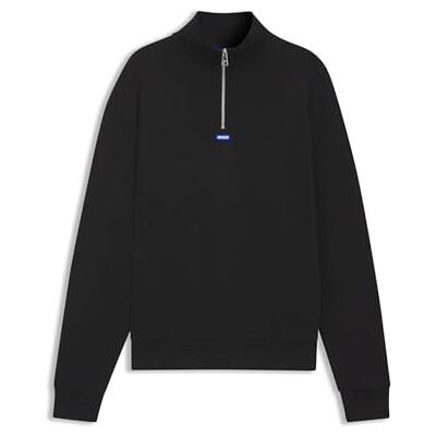 50522367_Black_XXL Męski sweter Hugo Neeler na suwak 50522367_Black_XXL Męski sweter Hugo Neeler na suwak