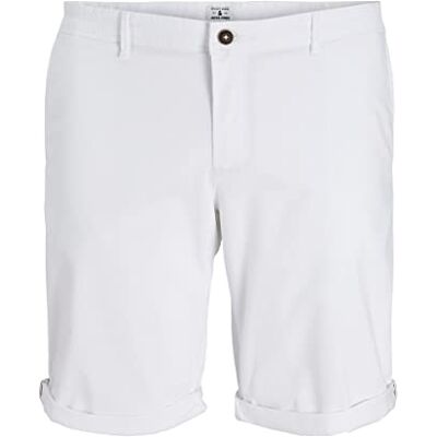 12169212 JACK & JONES PLUS Męskie szorty Jpstbowie Solid Sa Sn Pls Chino Shorts, białe, 46, biały, 46 12169212 JACK & JONES PLUS Męskie szorty Jpstbowie Solid Sa Sn Pls Chino Shorts, białe, 46, biały, 46
