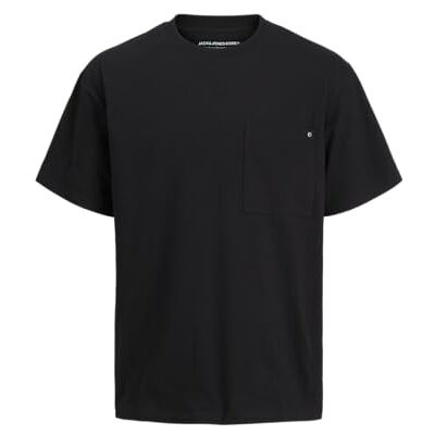 12273073-4702375 Jack & Jones Jcoconcrete Pocket Tee Ss Crew Neck, czarny, XL 12273073-4702375 Jack & Jones Jcoconcrete Pocket Tee Ss Crew Neck, czarny, XL