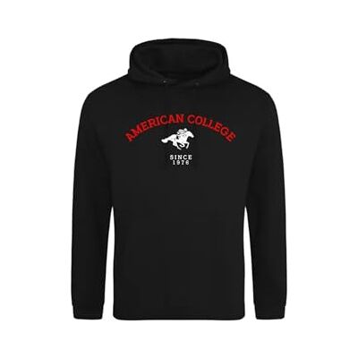 ACSCW3 BLACK XS AMERICAN COLLEGE USA Bluza z kapturem sweter z nadrukiem ciepłe ubrania mieszane mężczyźni i kobiety na co dzień model ACSCW3 czarny XS, czarny, XS ACSCW3 BLACK XS AMERICAN COLLEGE USA Bluza z kapturem sweter z nadrukiem ciepłe ubrania mieszane mężczyźni i kobiety na co dzień model ACSCW3 czarny XS, czarny, XS