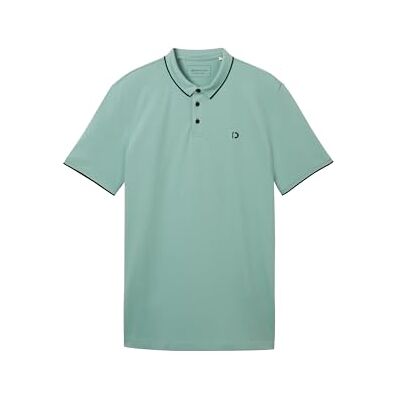 1040473 TOM TAILOR Denim Męska koszulka polo Basic Piqué, 10978 Bleeched Green, M 1040473 TOM TAILOR Denim Męska koszulka polo Basic Piqué, 10978 Bleeched Green, M