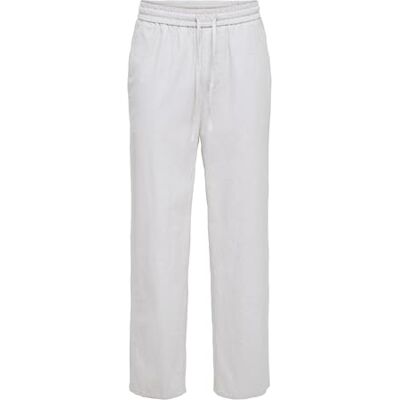 22028267 ONSSINUS Loose 0007 COT LIN Pant NOOS, Bright White, XS 22028267 ONSSINUS Loose 0007 COT LIN Pant NOOS, Bright White, XS