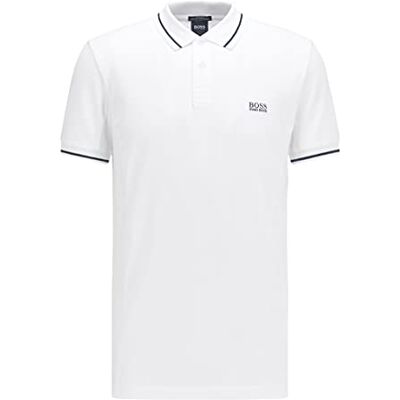50452873 BOSS Męska koszulka polo Paule 3 Slim-Fit z elastycznej tkaniny S.Café®, White100, XL 50452873 BOSS Męska koszulka polo Paule 3 Slim-Fit z elastycznej tkaniny S.Café®, White100, XL