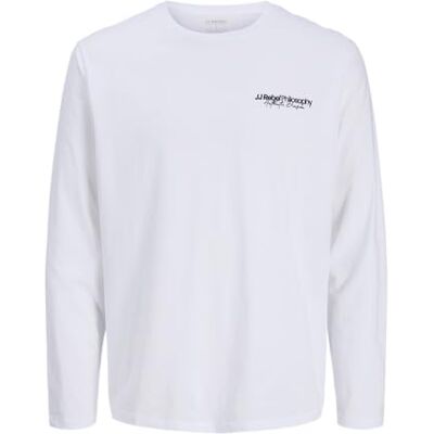 12279445-4781211 Jrebzack Tee Ls Crew Neck Tee, biały, M 12279445-4781211 Jrebzack Tee Ls Crew Neck Tee, biały, M