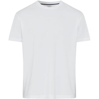 20-4530_70816100 Brax Męski t-shirt w stylu Ted Hi-Flex Jersey Basic, biały, M 20-4530_70816100 Brax Męski t-shirt w stylu Ted Hi-Flex Jersey Basic, biały, M