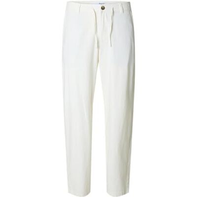 16097808-4751708 SELECTED MEN Slh220Loose Brody Linen BLD Pant Noos, Cloud Dancer, XXL 16097808-4751708 SELECTED MEN Slh220Loose Brody Linen BLD Pant Noos, Cloud Dancer, XXL