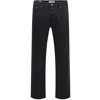 22036190-4877758 ONLY & SONS Onsedge Straight Jax Box Tai DNM Noos, Washed Black, 31W / 34L 22036190-4877758 ONLY & SONS Onsedge Straight Jax Box Tai DNM Noos, Washed Black, 31W / 34L