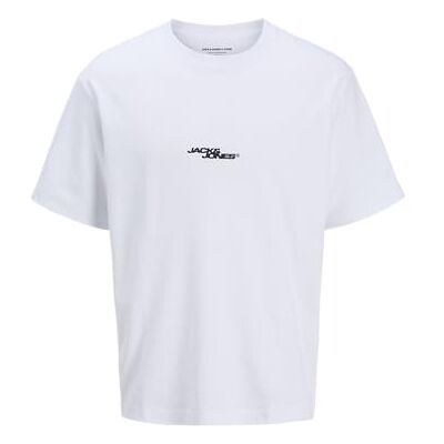 12282154-4816343 JACK & JONES Męska koszulka Jcosago One Color Print Tee Ss Cre Pls, Bright White, 3XL 12282154-4816343 JACK & JONES Męska koszulka Jcosago One Color Print Tee Ss Cre Pls, Bright White, 3XL
