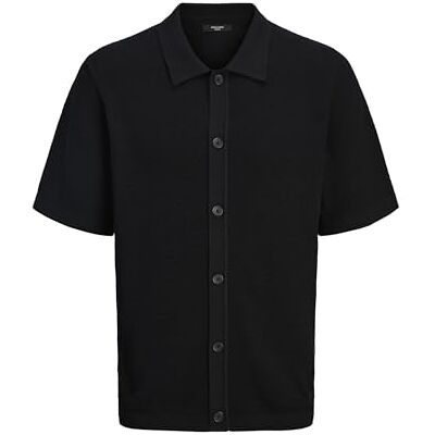 12278492-4769392 JACK & JONES Jprblajones Knit Polo Ss męska koszulka polo, czarny, XXL 12278492-4769392 JACK & JONES Jprblajones Knit Polo Ss męska koszulka polo, czarny, XXL