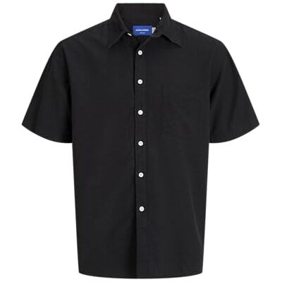 12277123-4757463 JACK & JONES Joralmeria Structure koszulka męska S, czarny, S 12277123-4757463 JACK & JONES Joralmeria Structure koszulka męska S, czarny, S