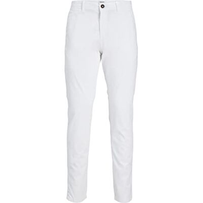 12150148 JACK & JONES jpstmarco jbowie sa noos Spodnie chinosy Mężczyźni, biały, 32W / 30L 12150148 JACK & JONES jpstmarco jbowie sa noos Spodnie chinosy Mężczyźni, biały, 32W / 30L
