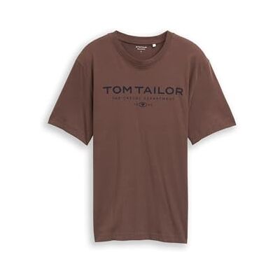 1045773 TOM TAILOR T-shirt męski, 38833 Bag Brown, XS 1045773 TOM TAILOR T-shirt męski, 38833 Bag Brown, XS